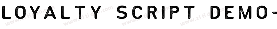 Loyalty Script Demo字体转换